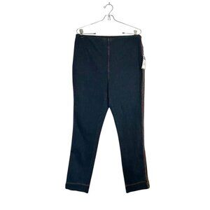 LYSSÉ Women's Knit Denim Leggings With Side Detail in Indigo - Size XL - NWT